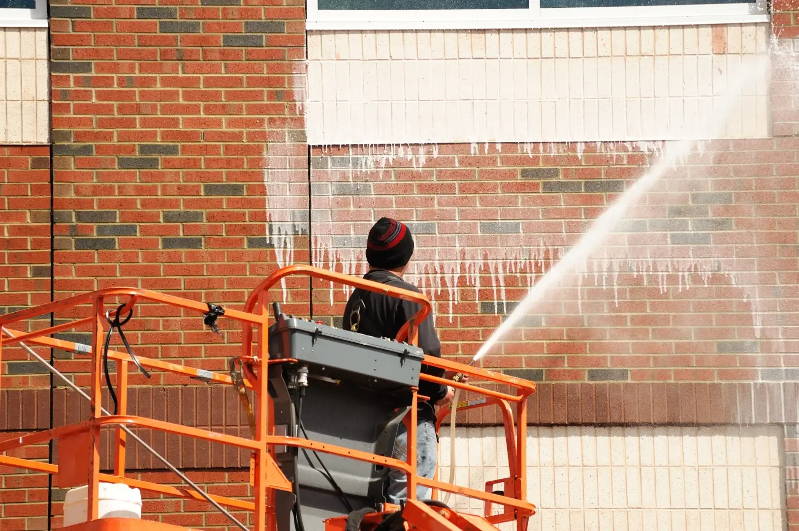 Commercial industrial power washing by Walden Window and Pressure Washing in Indianapolis