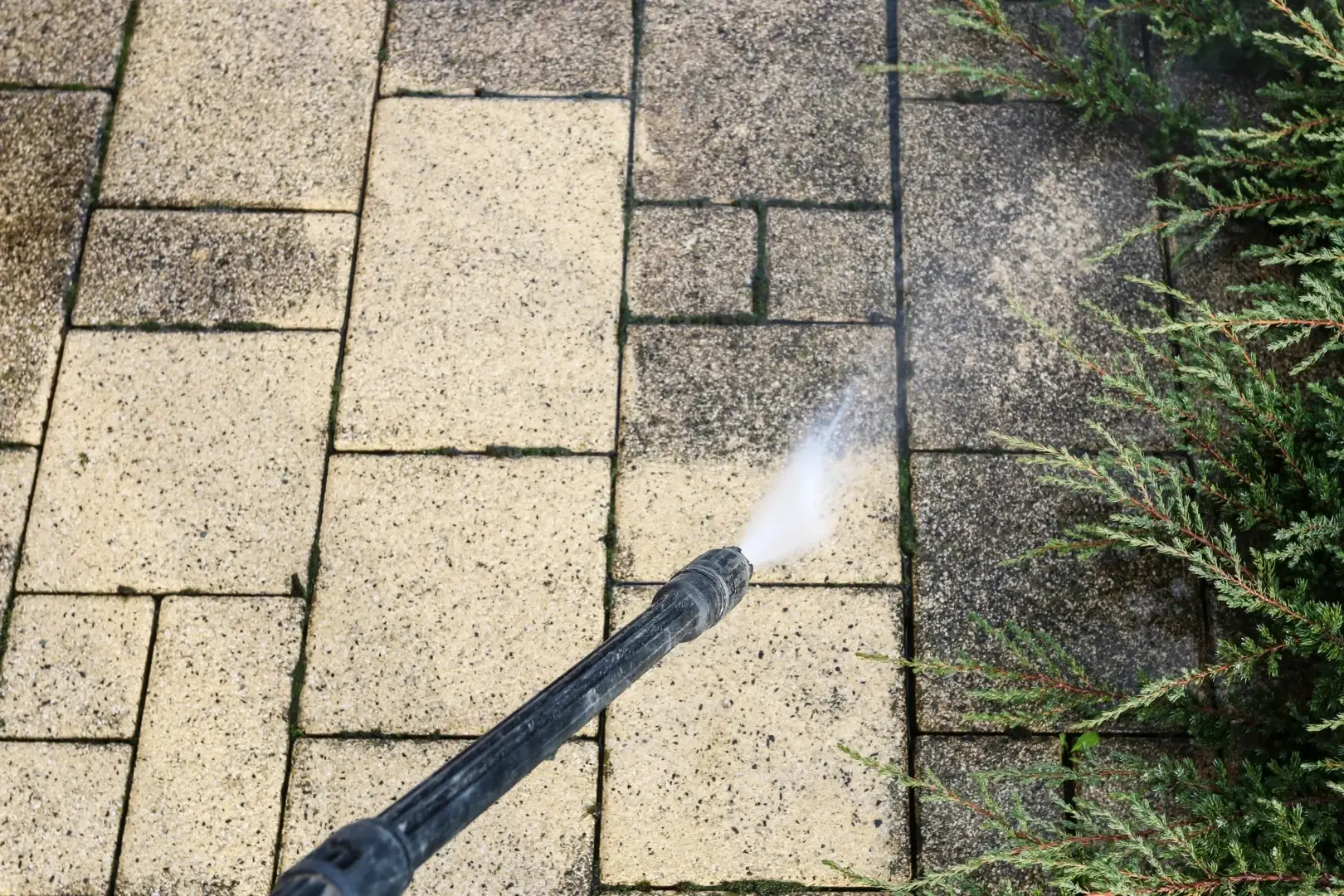 Patio and paver cleaning by Walden Window and Pressure Washing in Indianapolis